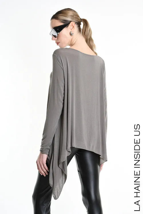 Lh W5206 MAGLIA Regular Asimmetrica in Modal Cashmere (diversi colori)