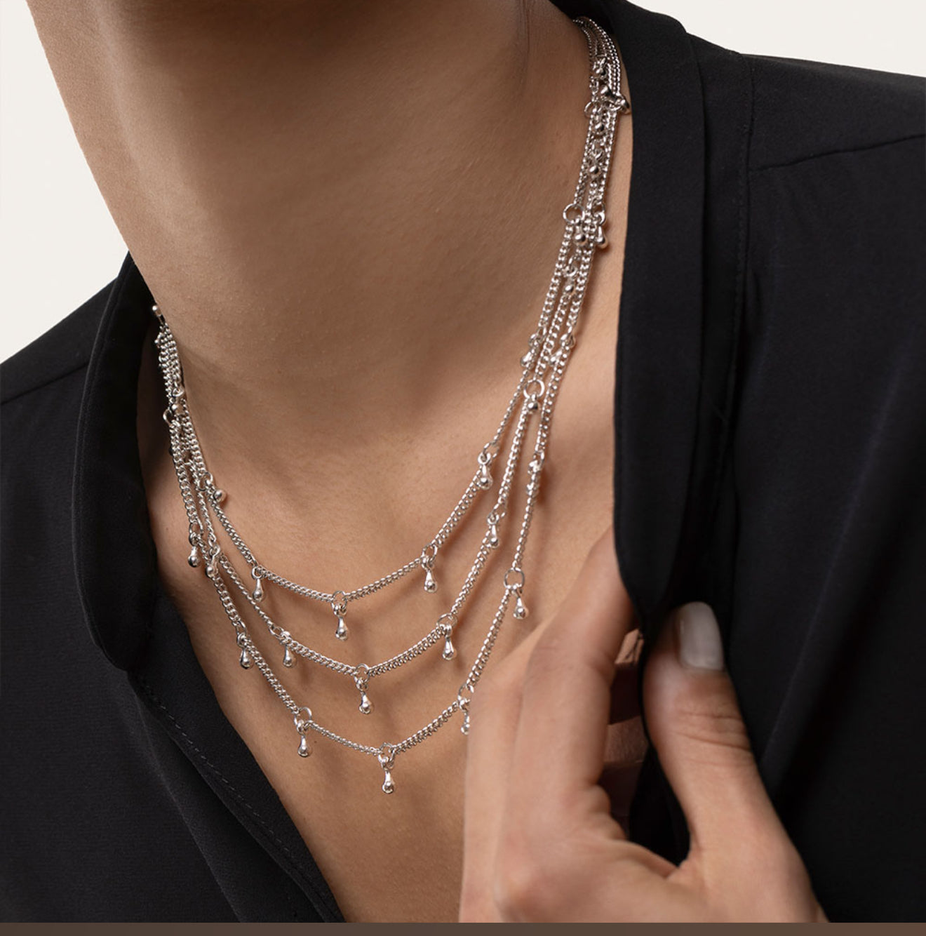 Vestopazzo mi1118 collana fili gocce