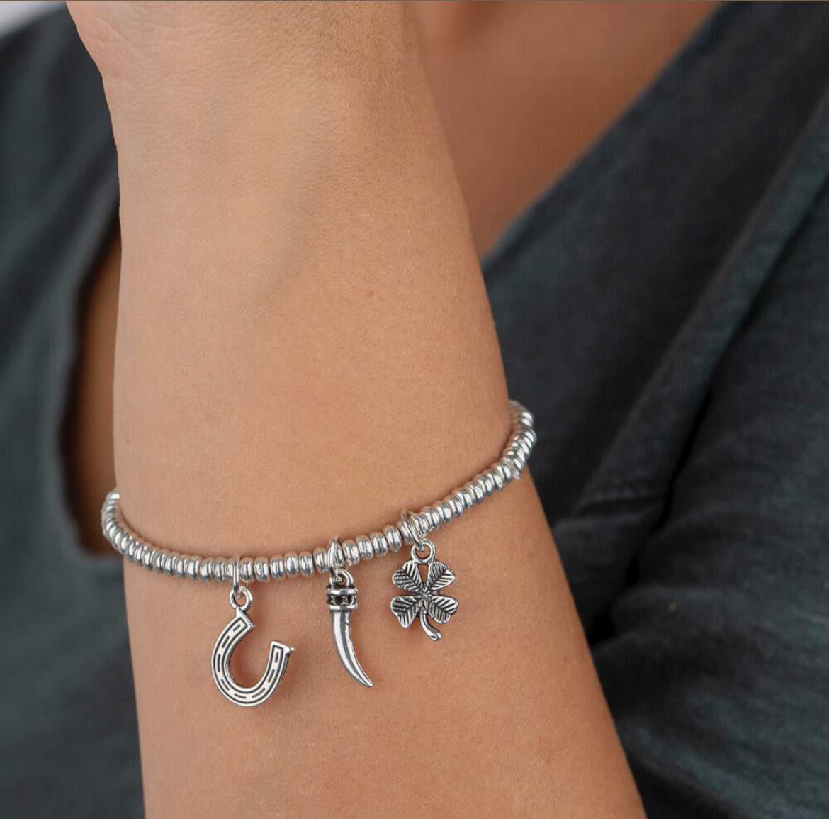 Vestopazzo Glücksbringer-Anhänger-Armband LO00121