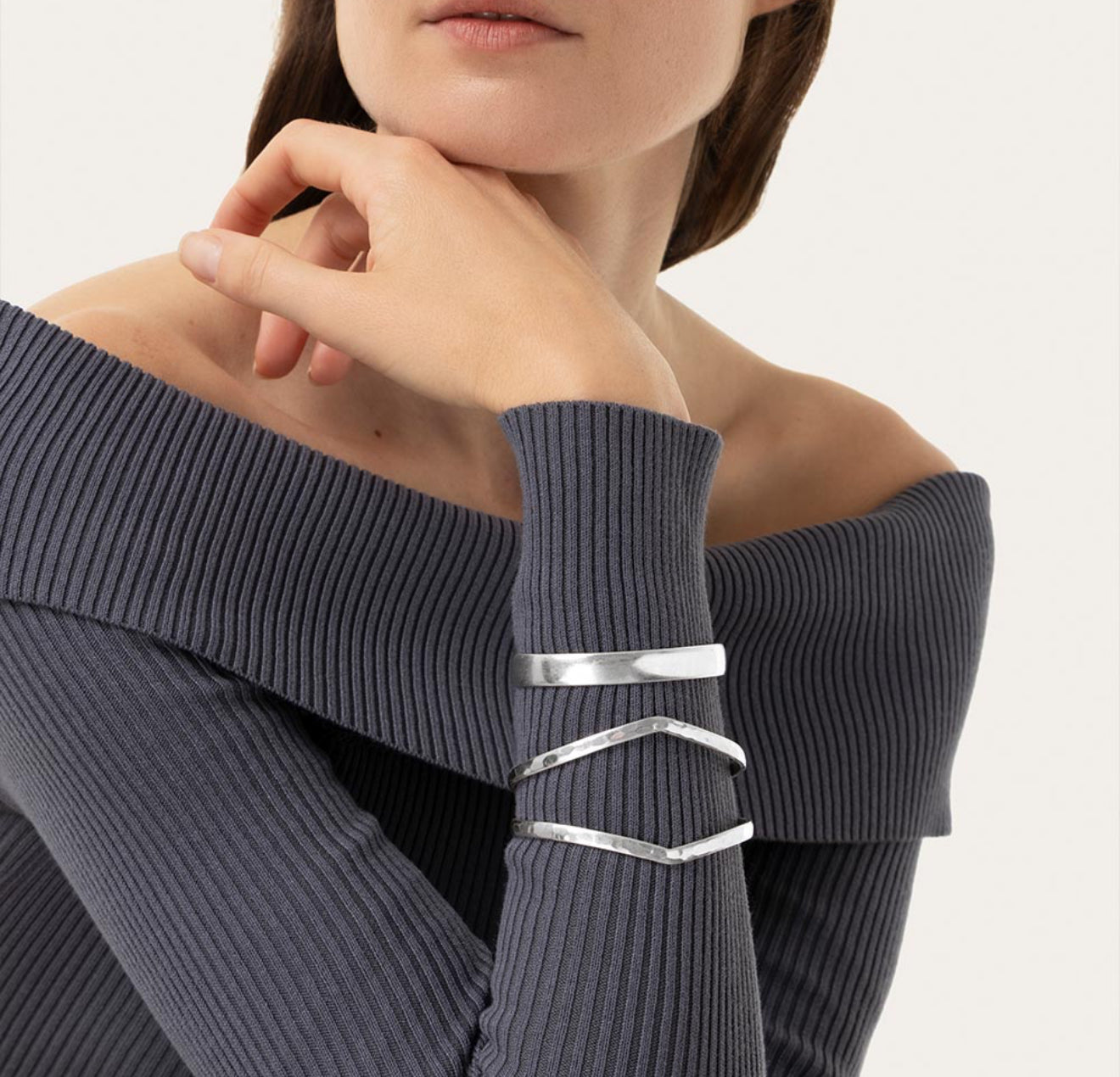 Vestopazzo Lo10205 bangle aperto due linee