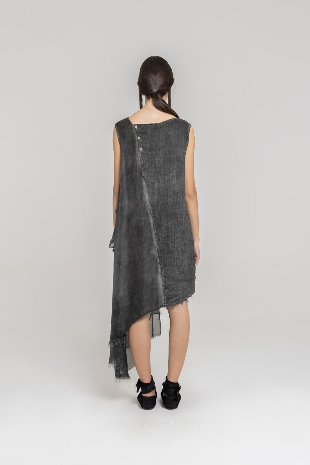 Sanctamuerte s38 abito midi smanicato