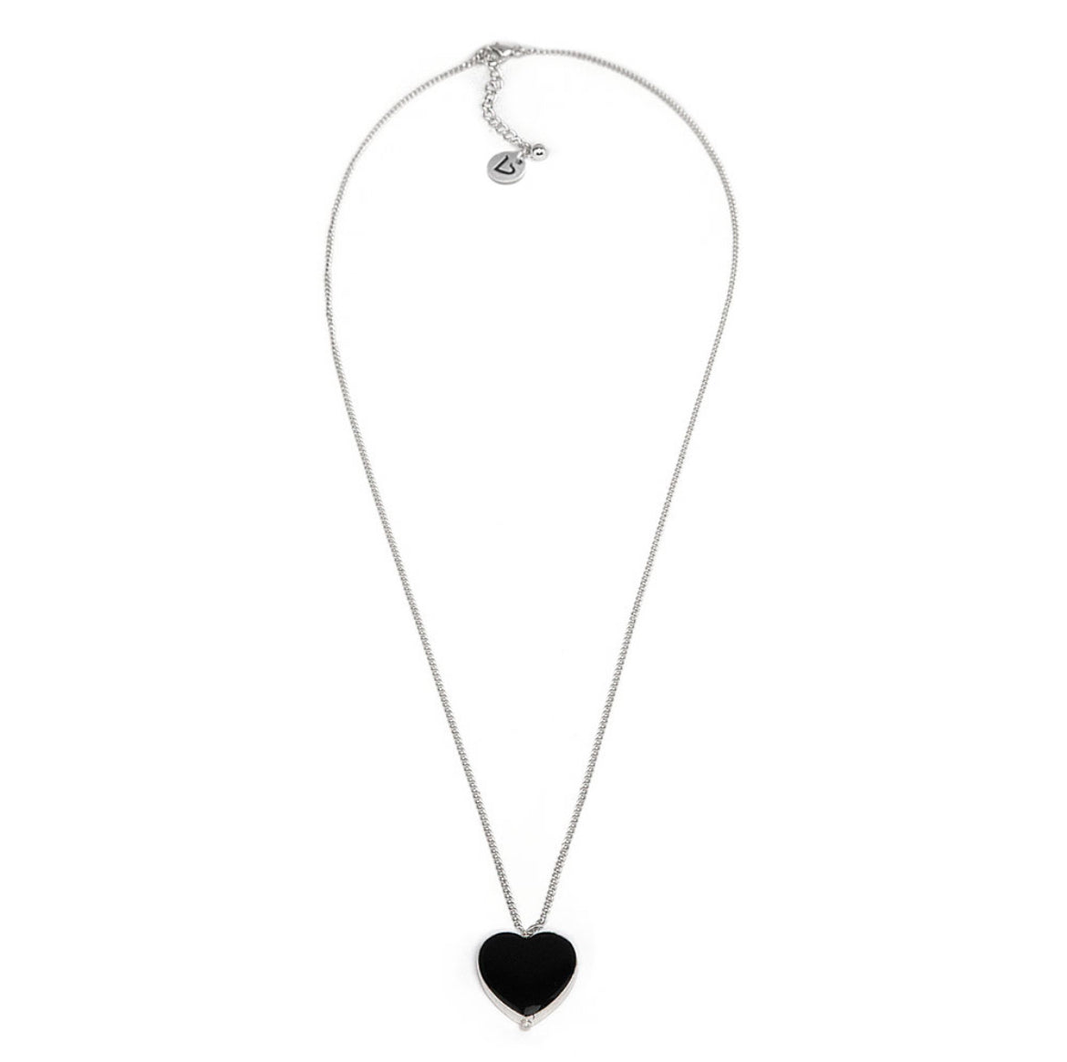 Vestopazzo black heart necklace LO53111 