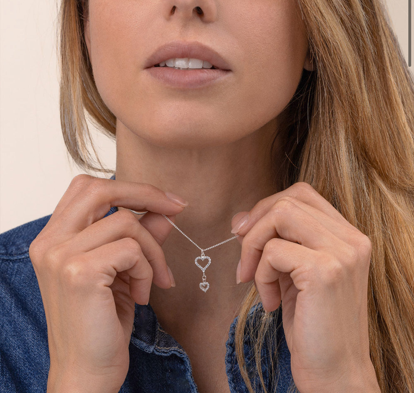 Vestopazzo ks2004 collana cuori brillanti