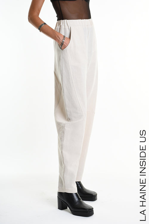LH W5318 TROUSER Balloon Linen Viscose Sand