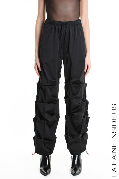 LH W5158 TROUSER Wide Fit Satin Black