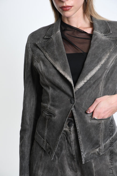 LH W5415 JACKET Slim Fit Tweel Cotton Dyed Cold Mud