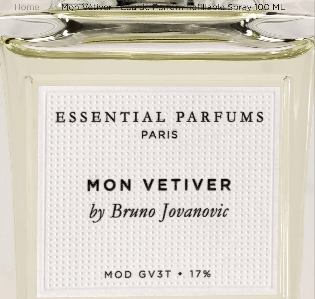 Essential Parfum- Mon Vetiver - edp 100 ml