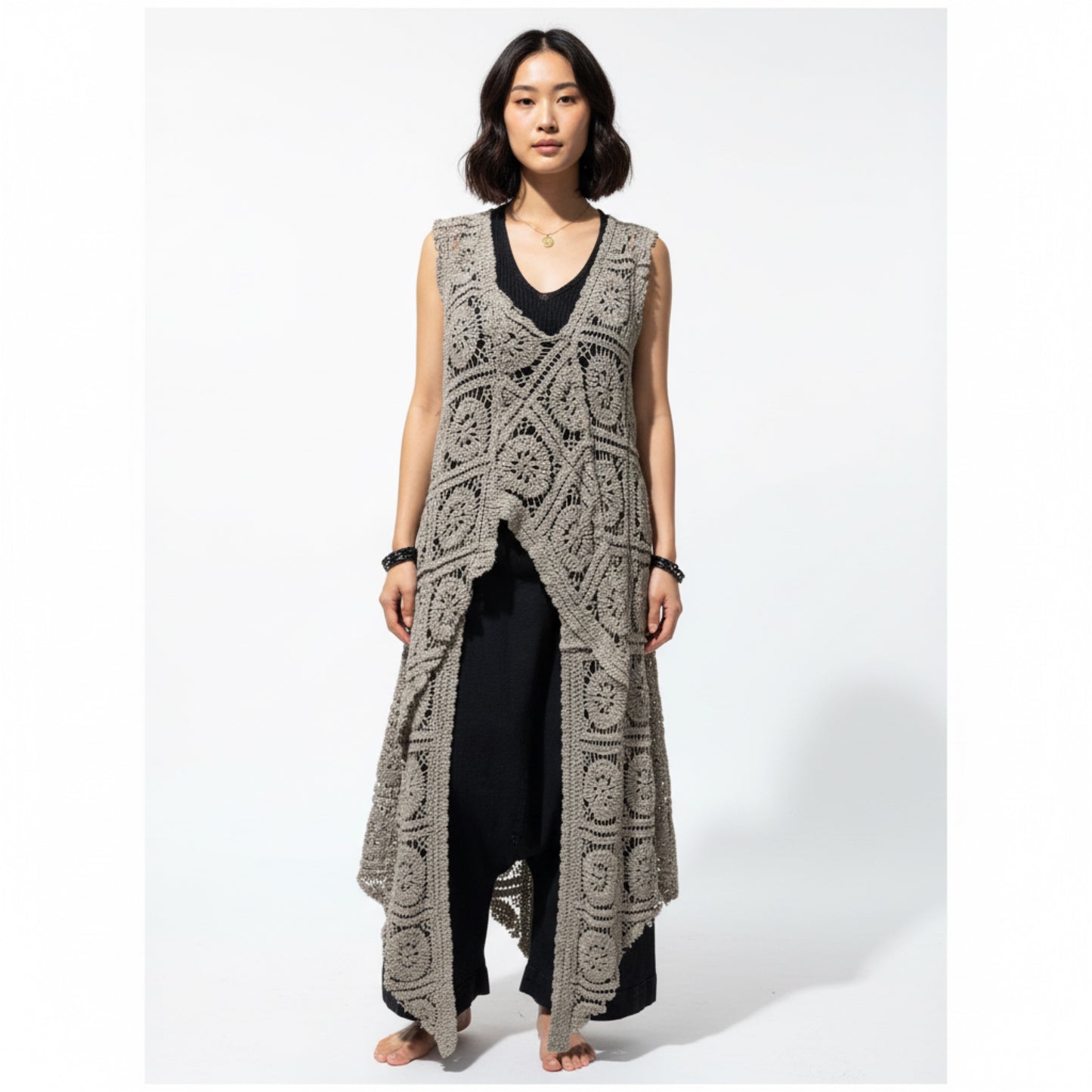 Provocation n81 top lungo macramè tg unica