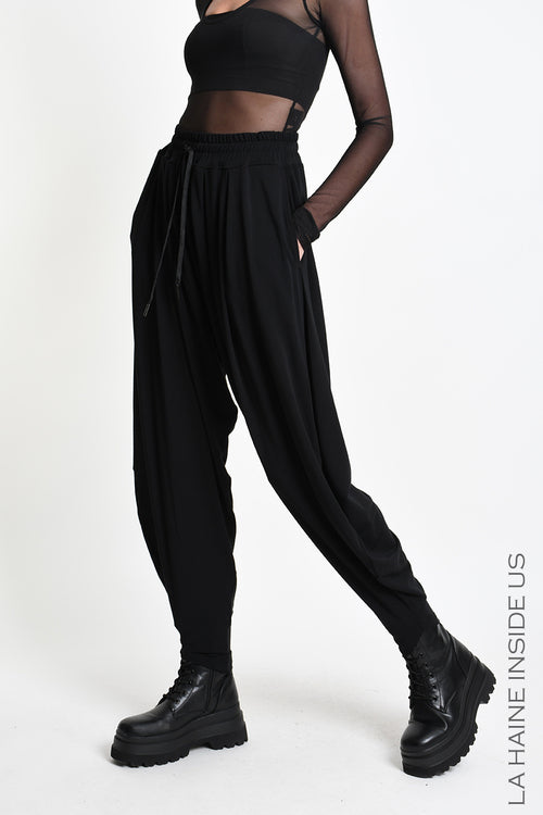 LH W5392 TROUSERS Balloon in Bamboo Jersey
