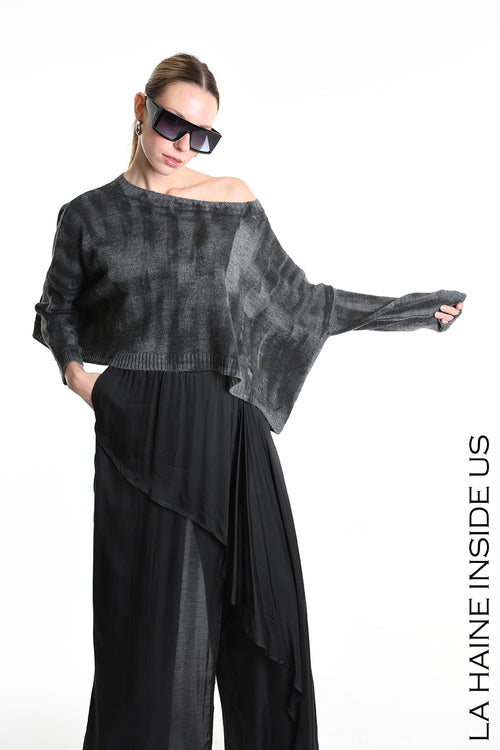 LH  W5134 MAGLIA Crop Over Finezza 7 ( diversi colori)