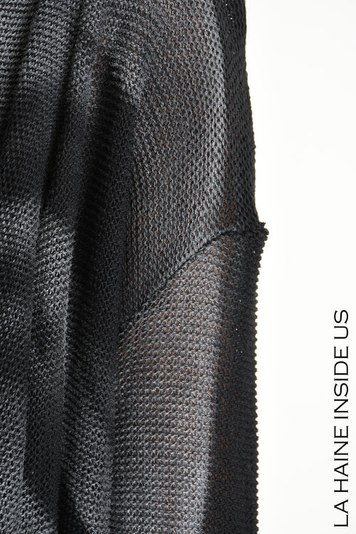 LH W5368 CARDIGAN Asymmetric Thickness 7 Treatment Spray Black