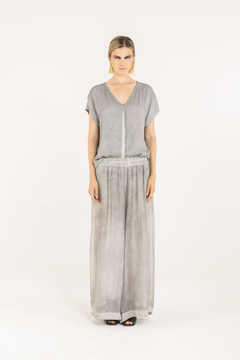 Sanctamuerte s281 pantaloni palazzo