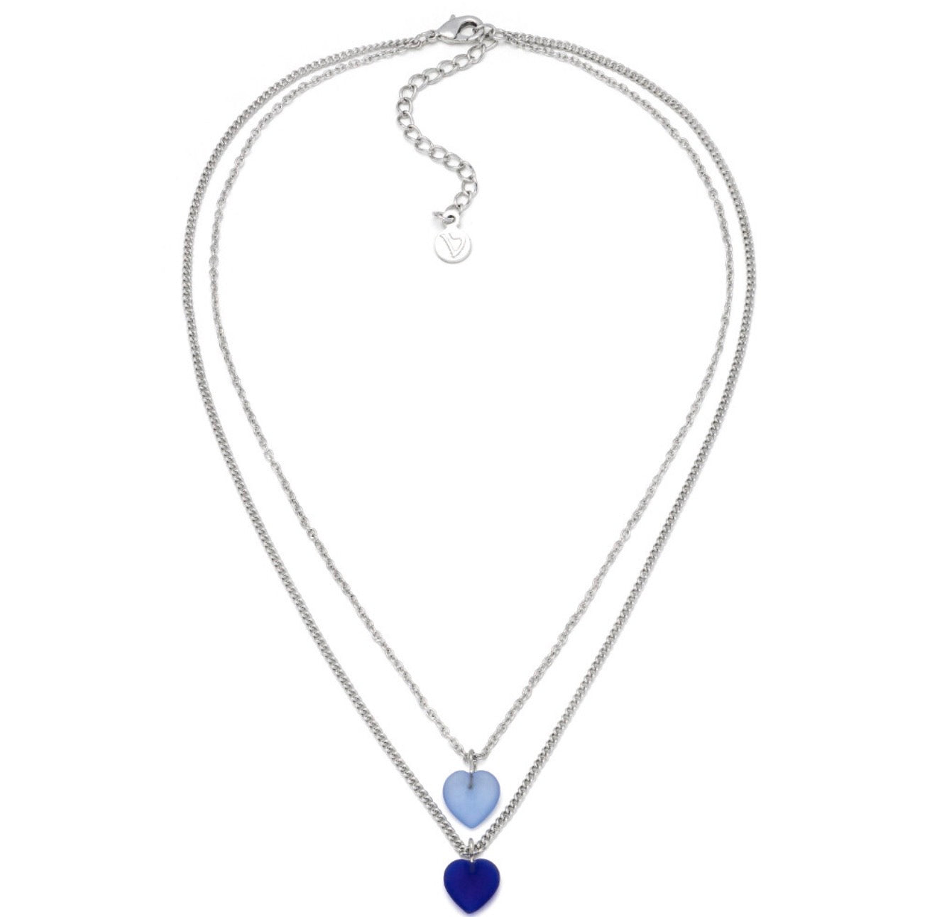 Vestopazzo GLR1008 collana due catene cuori