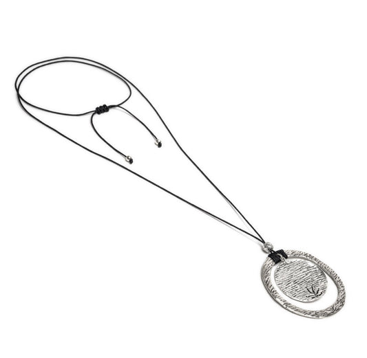 Vestopazzo necklace plate and circle RWS2001 