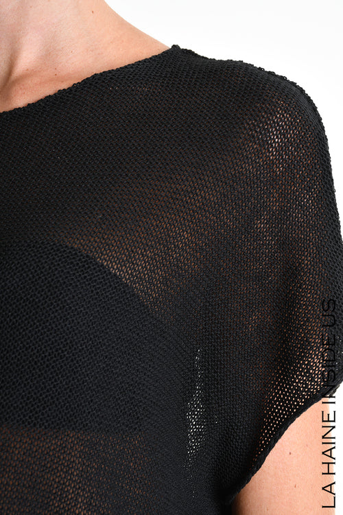 LH  W5373 SWEATER Over Sleeveless Thickness 7 Black