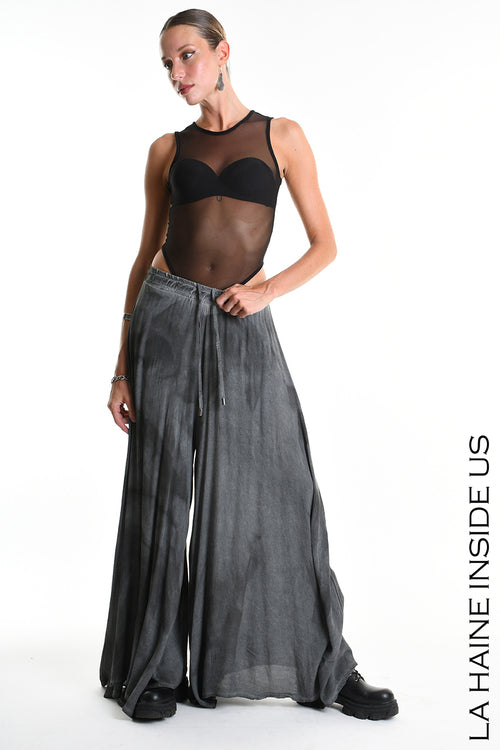 LH W5312 TROUSER Wide Viscose Dyed Cold & Cotton Mussola