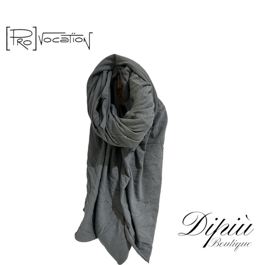 Provocation P14 Oversized scarf in elastic cotton