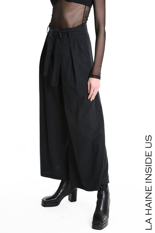 LH W5144 TROUSER Wide Fit Blend Cotton Black