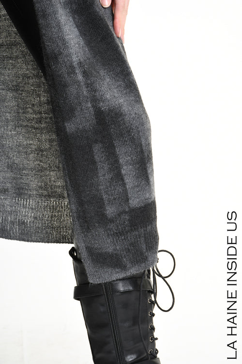 LH W5137 CARDIGAN Lungo in Maglia Finezza 7 Nero