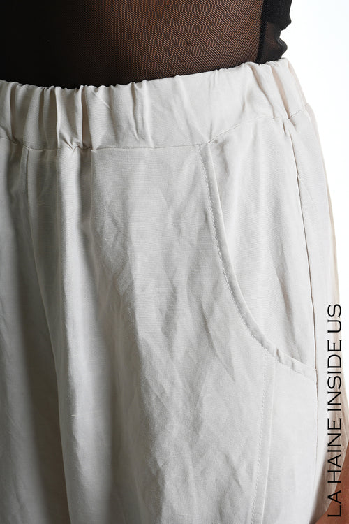 LH W5318 TROUSER Balloon Linen Viscose Sand