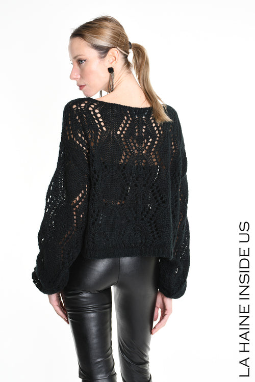 Lh W5130 MAGLIA Over Asimmetrica in Mohair Finezza 3 (diversi colori)