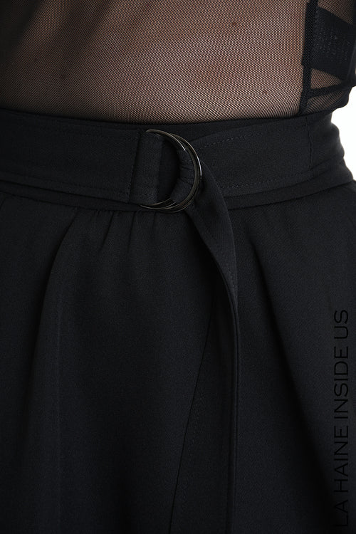 LH W5155 SKIRT Asymmetric Tecno Stretch Black