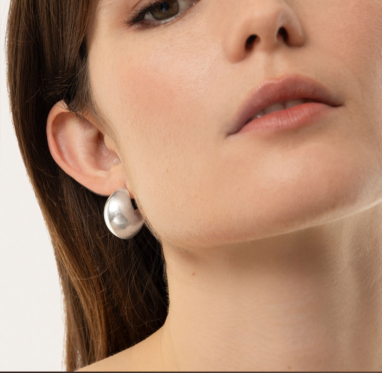 Vestopazzo lo80319 orecchini mezza luna bombata