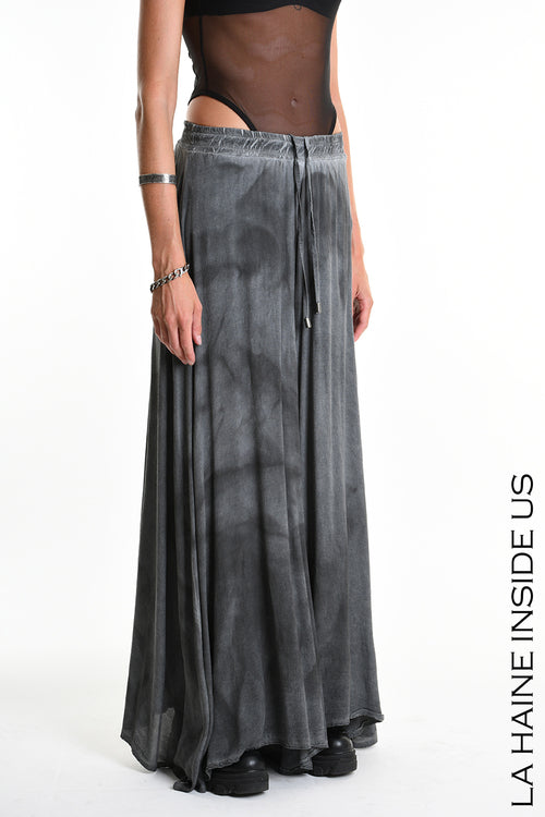 LH W5312 TROUSER Wide Viscose Dyed Cold & Cotton Mussola