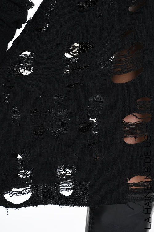 LH W5201 DRESS Flared Blend Wool Black