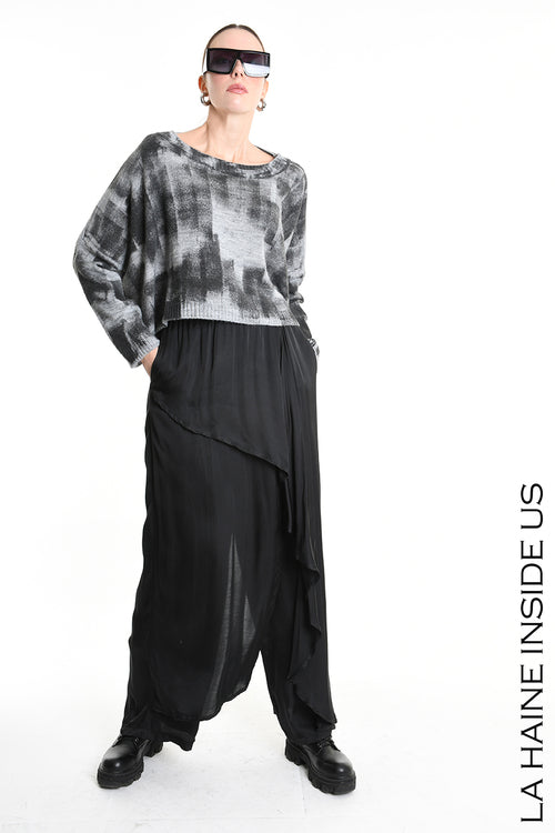 LH  W5134 MAGLIA Crop Over Finezza 7 ( diversi colori)