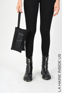 LH W795 POCHETTE Punto Milano & Cloth Black FW 25/26
