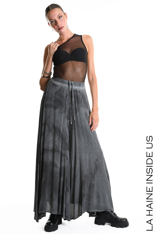 LH W5312 TROUSER Wide Viscose Dyed Cold & Cotton Mussola