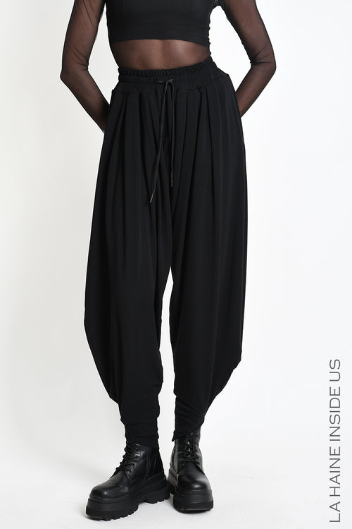 LH W5392 TROUSERS Balloon in Bamboo Jersey