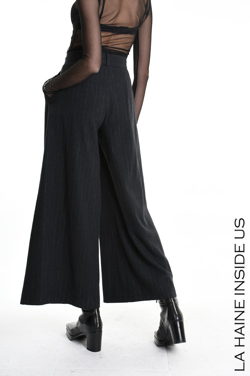 LH W5144 TROUSER Wide Fit Blend Cotton Black