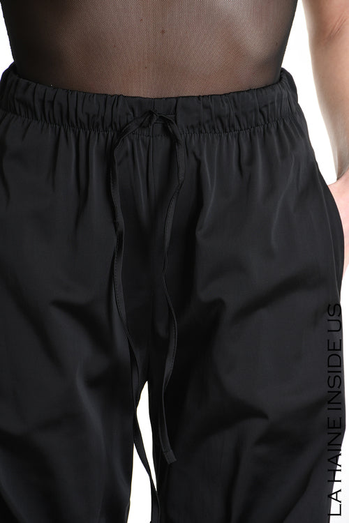 LH W5158 TROUSER Wide Fit Satin Black