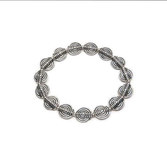 Vestopazzo Lo00160 ethnic spiral elastic bracelet 