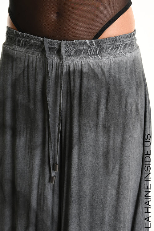 LH W5312 TROUSER Wide Viscose Dyed Cold & Cotton Mussola