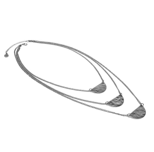 Vestopazzo 3-strand crescent moon necklace SB1501 