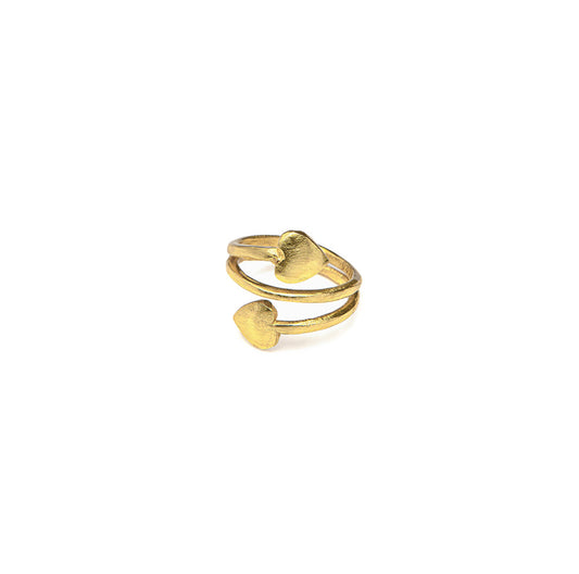 Vestopazzo DD15072 heart spiral ring 