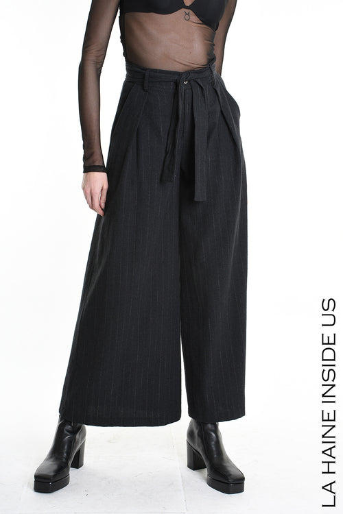 LH W5144 TROUSER Wide Fit Blend Cotton Black