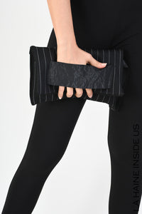 LH W795 POCHETTE Punto Milano & Cloth Black FW 25/26