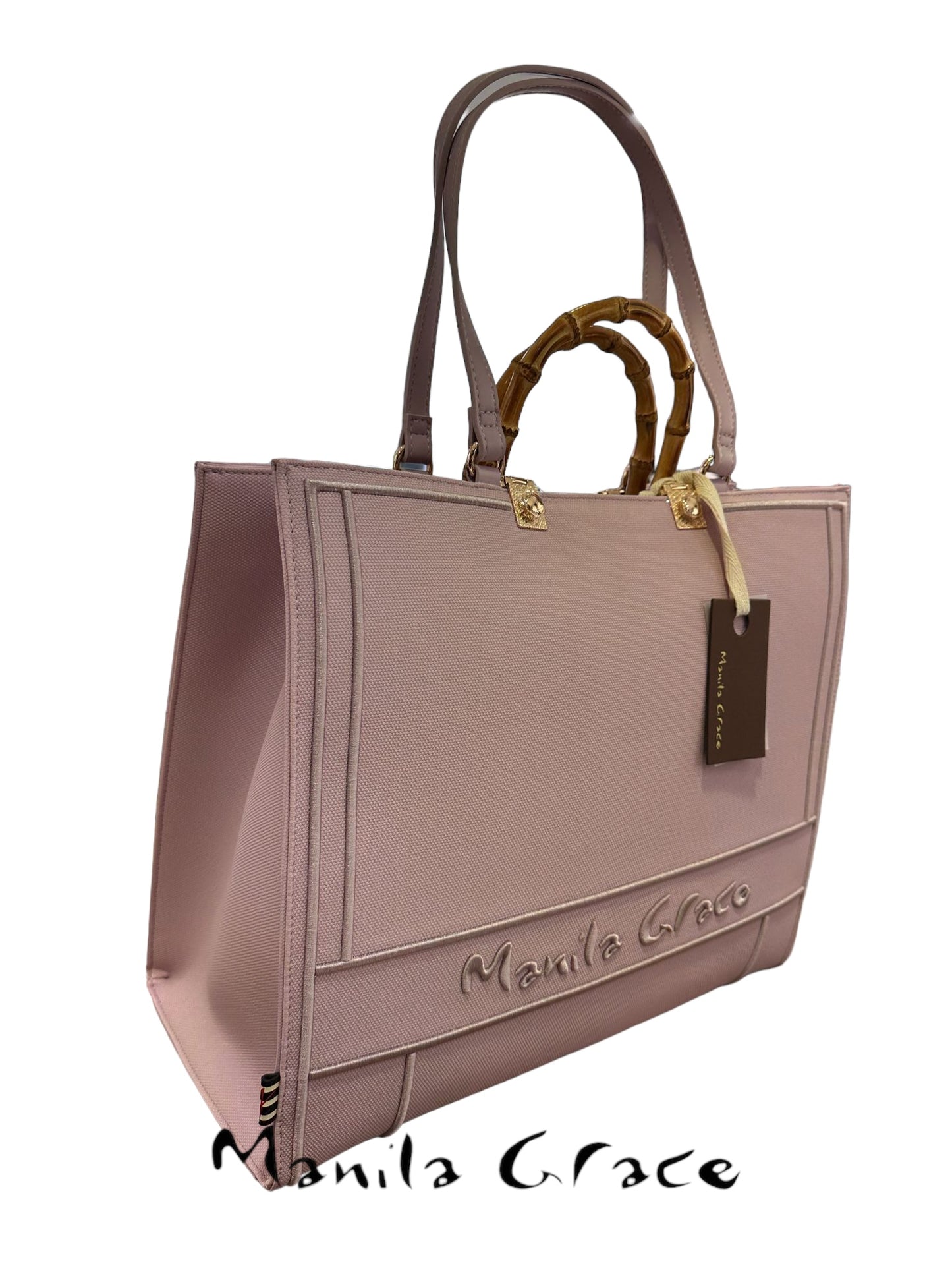 Manila Grace Tasche groß Lavendel