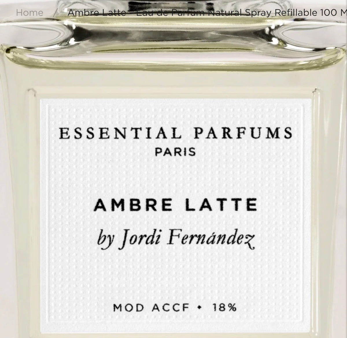 Essential Parfum- Ambre Latte - edp 100 ml