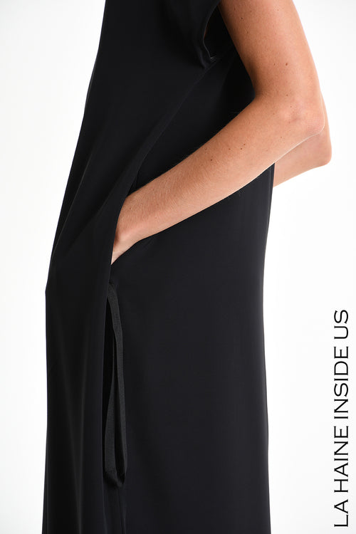 LH W5321 DRESS Oversize Technic Fluid Black