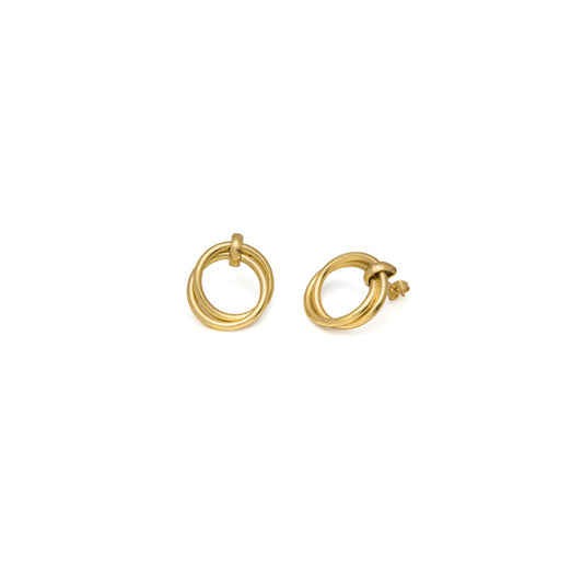Vestopazzo DD16136 2 round earrings joined together 