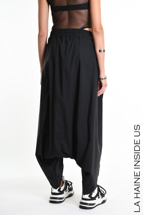 LH W5307 TROUSER Over Cotton Popeline Stretch UNISEX D Black