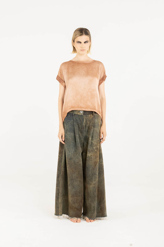 Sanctamuerte S339 Pantalone palazzo