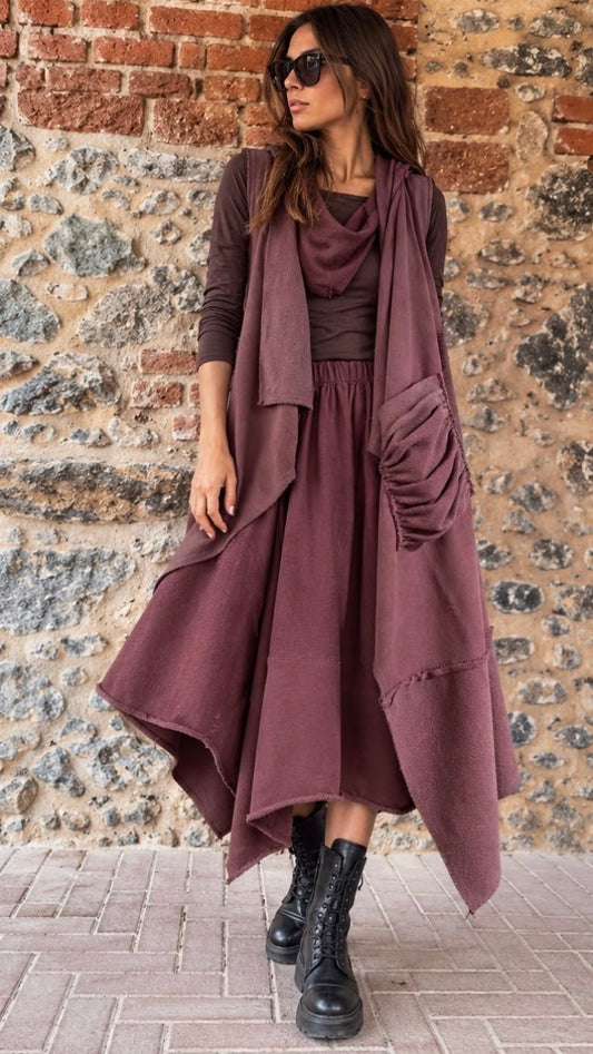 Cande HOJICHA VEST gilet tg unica
