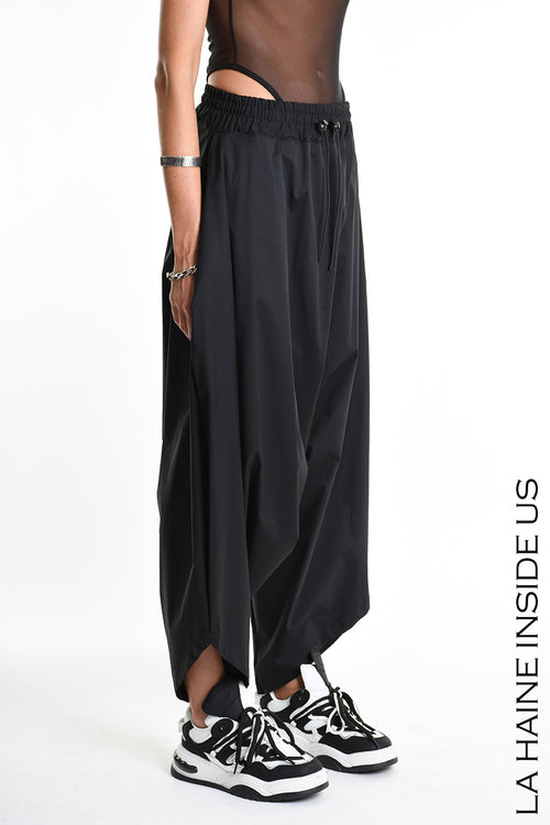 LH W5307 TROUSER Over Cotton Popeline Stretch UNISEX D Black