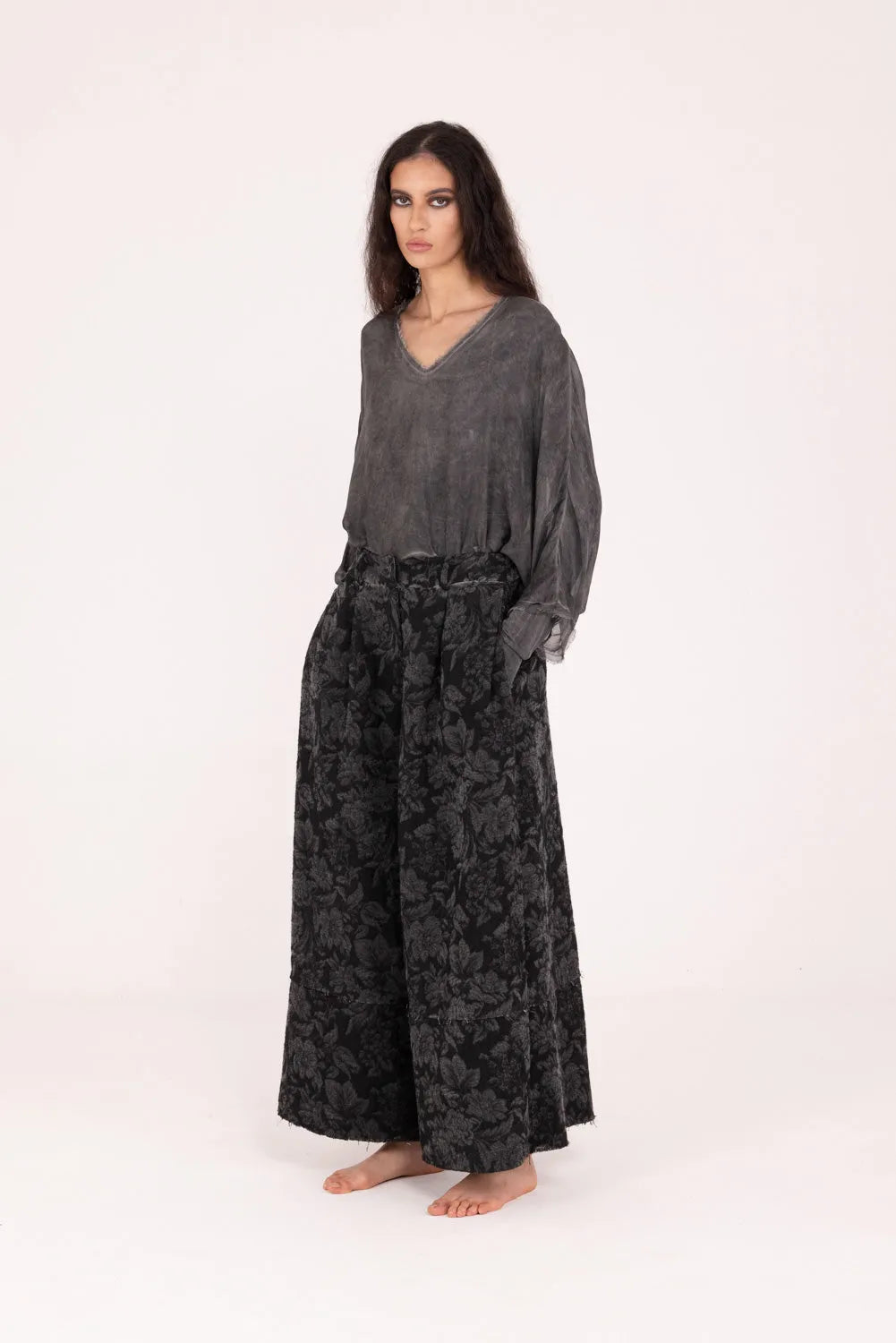 Sanctamuerte S192 Pantalone palazzo